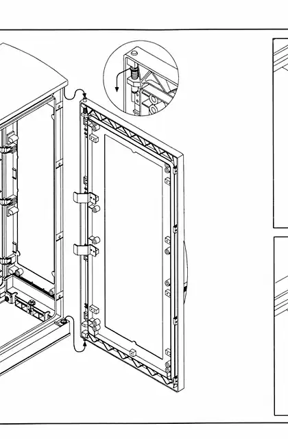 schneider施耐德PanelSeT PLA - door retainer for version PLAZT (alternative solution to NSYRETPLAU) - User guide